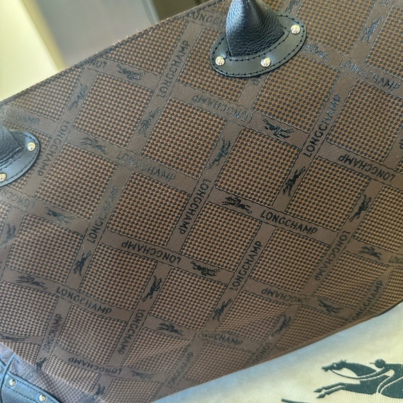 Longchamp Canvas Logo Tote - Picture 2 of 2